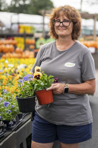 Gaby + Pansies